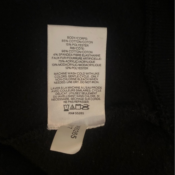 “EXPRESS” Faux Fur Trimmed Hoodie Sweatshirt - Picture 16 of 16